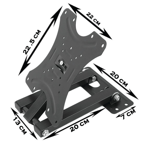 LED TV securely mounted on a sturdy wall bracket