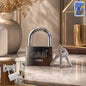 Styleva Heavy Steel 70mm padlock with polished silver finish and three keys.
