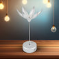 An elegant Lotus Flower Lamp with its petals fully open, emitting a warm glow and ready to play music.