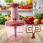 Push Chopper 1000ml with clear container and secure lid lock