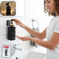 Frenzy liquid handwash dispenser with sleek black and gold finish