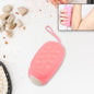 Soft silicone bath brush for gentle exfoliation and deep cleansing.