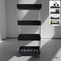 Movable storage rack trolley with four layers for kitchen and bathroom organization