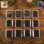 Set of 12 mini jewellery storage boxes with soft cushions for rings and earrings