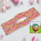 Knotted Wire Headband with vibrant floral print, perfect for summer style.