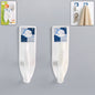 Set of strong self-adhesive multipurpose wall hooks on a white background, ready for use.