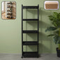 5 Layer rolling storage rack with open shelves and wheels for home organization