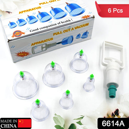 Ergonomic vacuum pump and various sized suction cups for a full body massage.