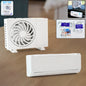 Solar-powered car air freshener placed on car dashboard emitting fragrance