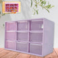Compact plastic jewellery drawer organizer with 9 transparent compartments