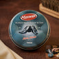 Black shoe polish cream for leather footwear with smooth application