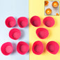 Set of 10 silicone cupcake moulds with flexible design for easy baking