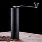 Siplix portable stainless steel manual coffee grinder standing upright.