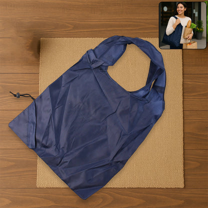 Assortment of vibrant, colorful foldable shopping bags, showcasing their variety.