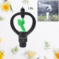 Rotating plastic garden spray nozzle for efficient irrigation, showcasing its butterfly design.