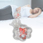 Transparent hot water bag, ideal for targeted pain relief.
