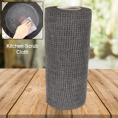 Close-up of the textured surface of the reusable kitchen scrub cloth.
