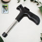 Coconut opener tool with ergonomic handle and stainless steel tube