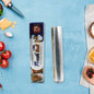 Heavy-duty aluminum foil roll for baking and grilling.