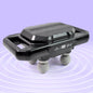 Handheld Deep Tissue Massage Gun with four heads in a mixed color finish.