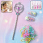 Princess-themed girls hair accessories kit with colourful clips and bands