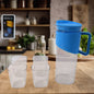 Transparent water jug with elegant handle and 2000 ML capacity