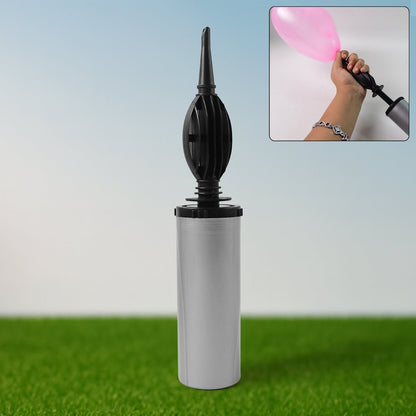 24 cm hand balloon pump showing dual-action mechanism