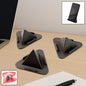 Three-piece pyramid mobile stand set showing adjustable-angle phone holders