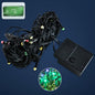 LED decorative string lights with timer function on black wire