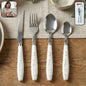 Elegant stainless steel cutlery with stylish handles
