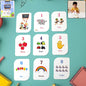 32-piece number flashcard set with colorful illustrations for early learning