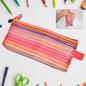 Transparent mesh pouch in various colors, showcasing its versatile design.