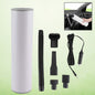 Portable car vacuum cleaner, compact and ready for use.
