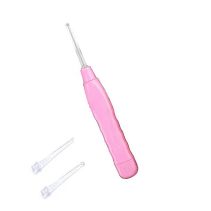 Full layout of LED Flashlight Earpick kit with tweezer and accessory tools