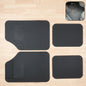 Universal heavy-duty rubber car floor mats with textured surface for all-weather protection