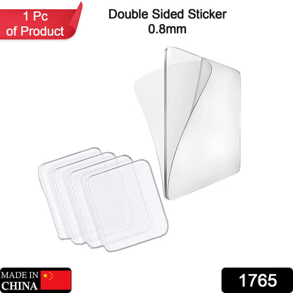 Strong waterproof double-sided tape holding items securely on a wall.