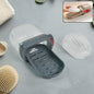 Soap box holder with transparent dust-proof lid keeping soap clean and dry