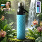 1100 ML diamond texture sports water bottle with secure cap and carry strap