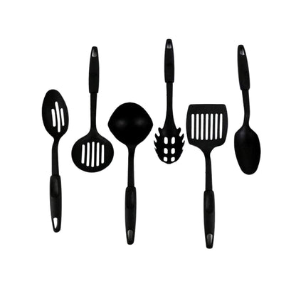Lifestyle shot featuring the versatile non-stick cooking tools in use.