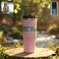 900 ML stainless steel insulated travel tumbler with comfortable handle