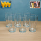Vista unbreakable pitcher glass set with six clear 350 ML glasses on display