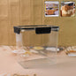 Transparent airtight food storage container with easy snap lid, 2500ml capacity