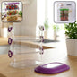 Airtight 3-layer stackable food storage container set in kitchen
