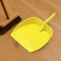 Long handle dustpan designed for ergonomic and efficient dust collection.