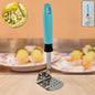 Apex stainless steel potato masher with ergonomic L-handle for easy mashing