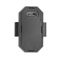 Compact LED strobe light illuminating in vibrant multi-colors for enhanced visibility.