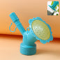 Universal bottle sprinkler head nozzle transforming plastic bottle into flower-shaped plant watering tool