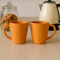 Set of 2 Konvex coffee mugs 350ml each with ergonomic handles