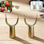 Fruit plucking tool head set with curved fork design for easy fruit harvesting