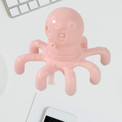 Closeup image of Octopus Head Massager features
